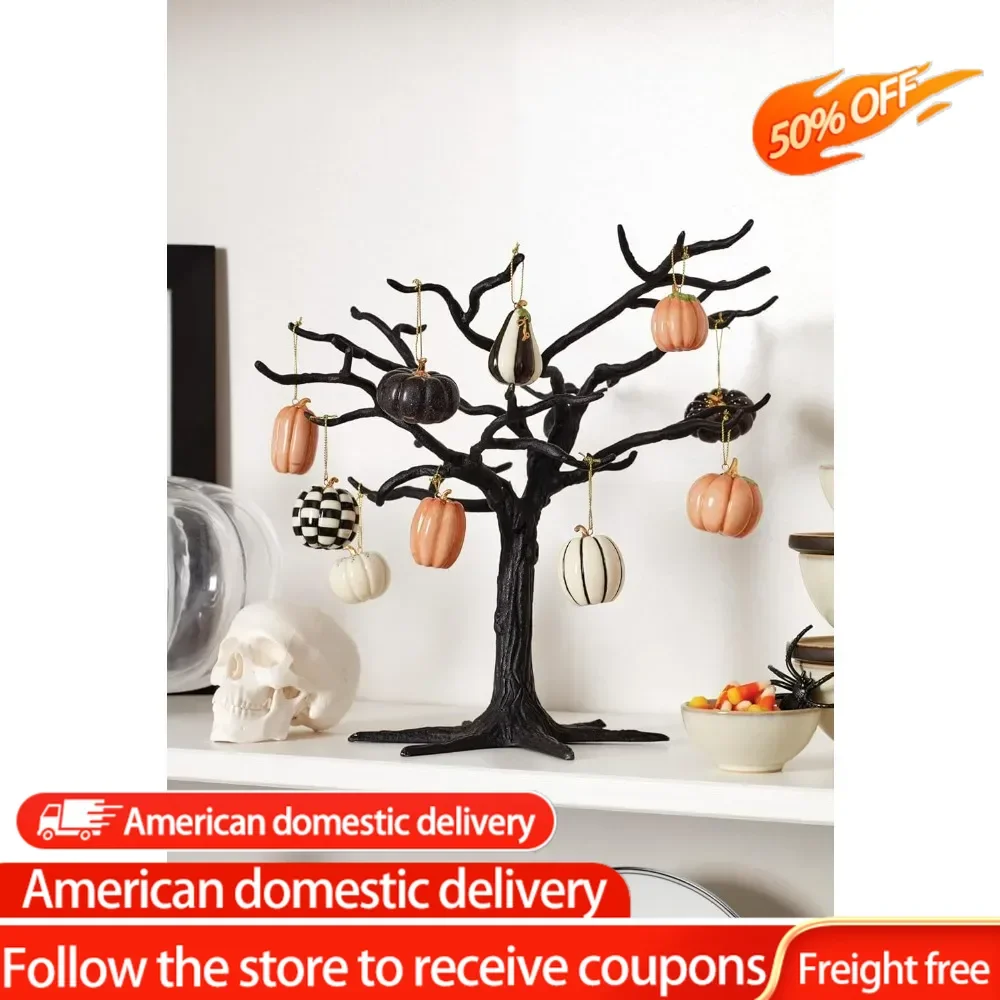 

889140 Mini Pumpkin 10-Piece Ornament Set Product Dimensions 6.8"D x 5.8"W x 3.5"H Color Multi Color