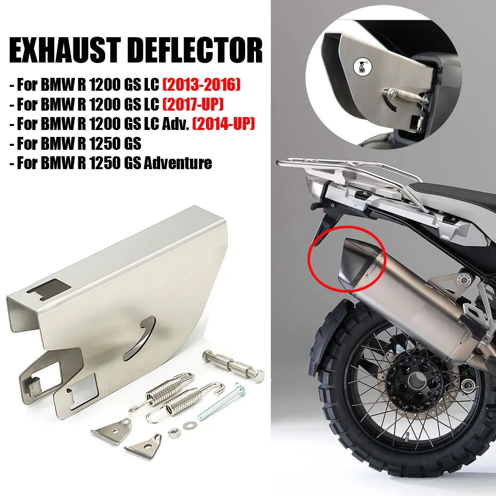 

NEW FOR BMW R1250GS ADV R1200GS LC ADV Adventure Motorcycle Exhaust Mufflers Baffles Deflector Stainless Steel