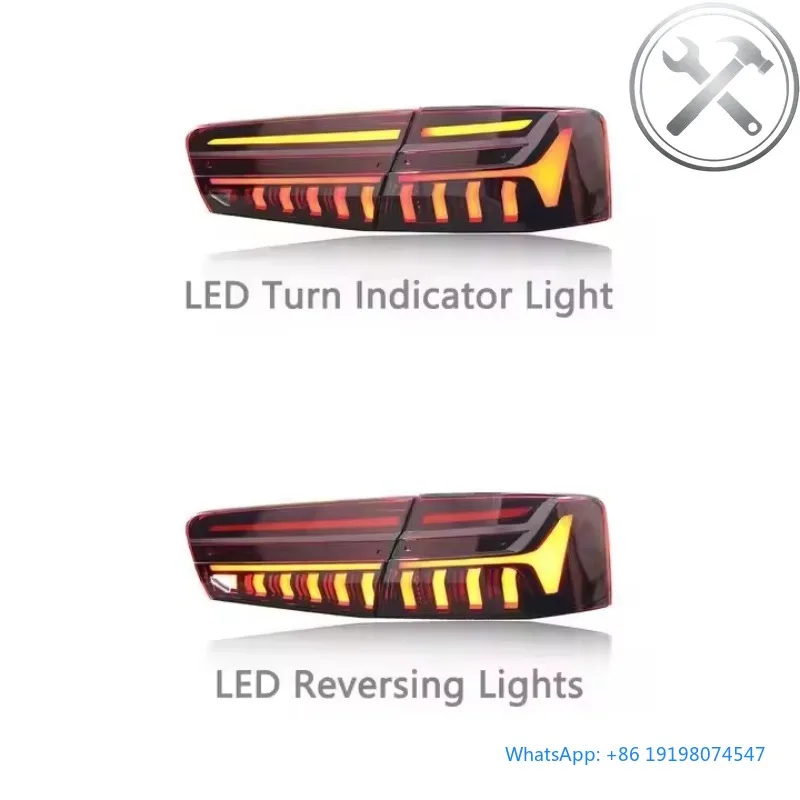 

2012-2015 Mid Size Sedan Full LED Taillights Assembly High Clear Lens Flowing Turn Signal Waterproof Auto Parts