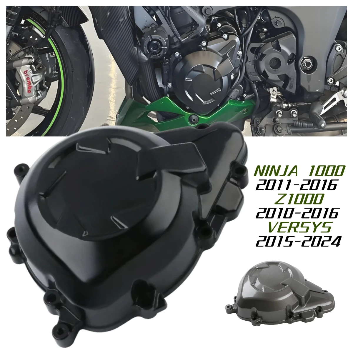

FOR Kawasaki NINJA 1000 2011-2016 Z1000 2010-2016 VERSYS 1000 2015-2024 Motorcycle Accessories Left Stator Engine Cover.
