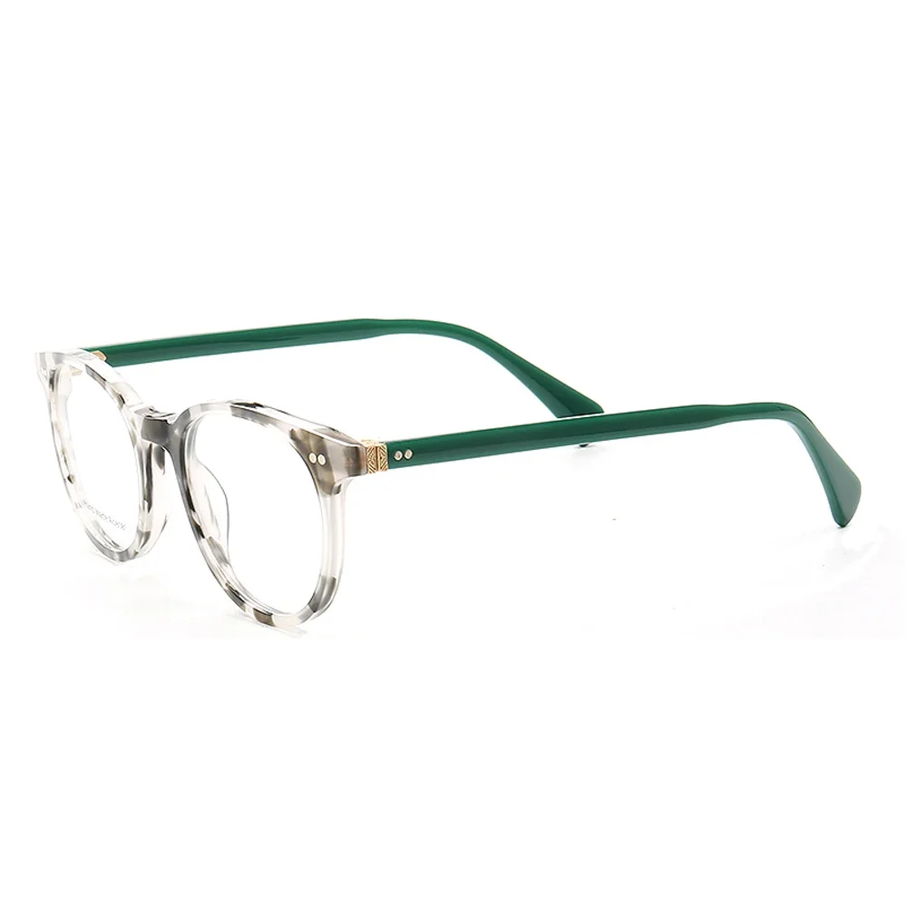 Women Optical Eyeglass Frames Men Round Glasses Frame Fashion Tortoise Floral Red Green Prescription Spectacles Vintage Eyewear