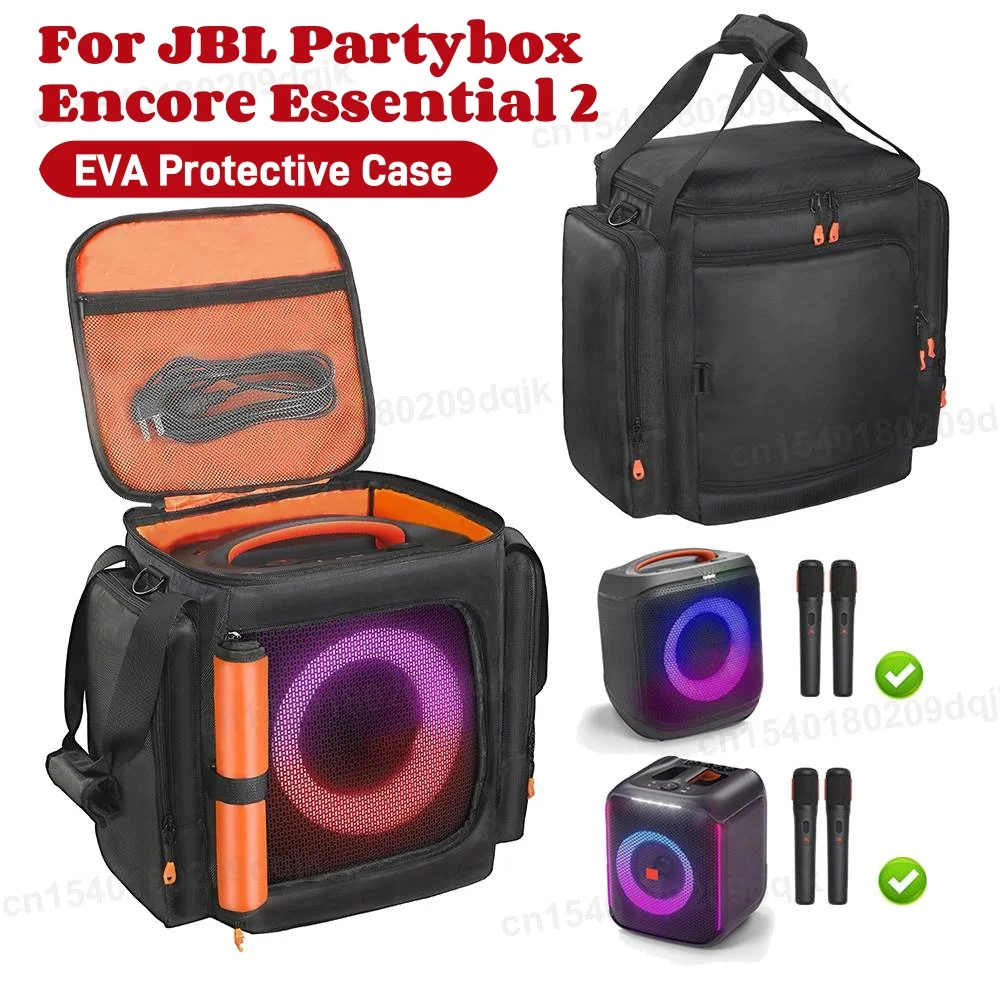 

Для głośnika jbl Partybox Encore Essential 2, защитный чехол, противоударная сумка для переноски с защитой от царапин, двухсторонняя сумка для хранения динамика