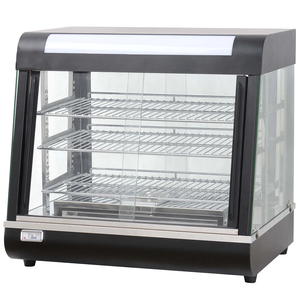 Electric Commercial Buffet Food Display Warmer for Kitchen Equipment Glass Pie Warmer Display Showcase