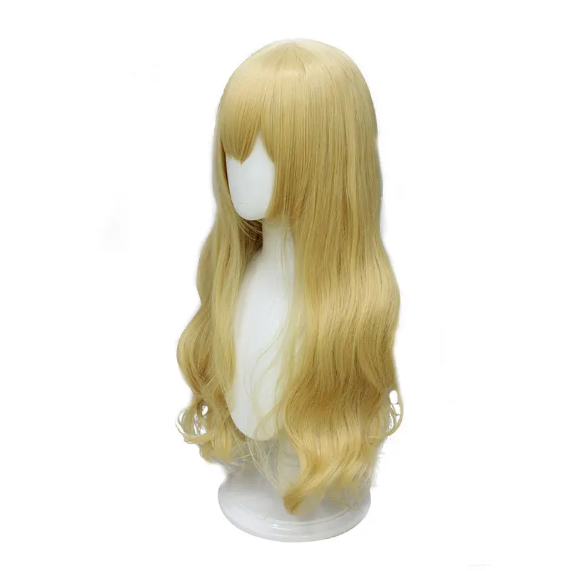 Pelucas de cosplay Chutai largas y onduladas para tu mentira en abril Pelucas rubias Kaori Miyazono Fiesta de anime