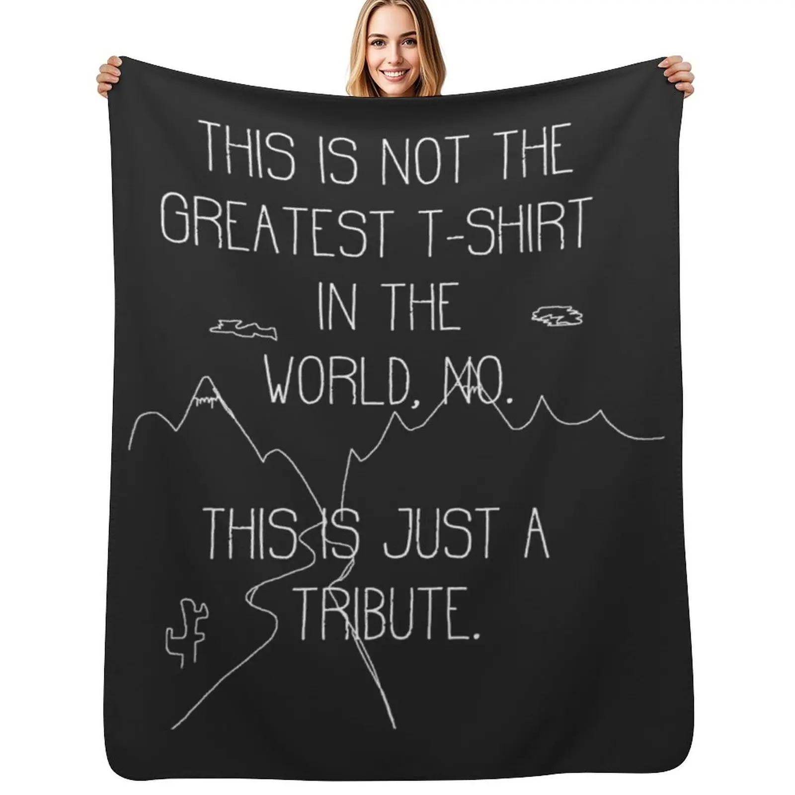 This is just a tribute - Tenacious D Print Essential Throw Blanket Cute Sofa Quilt Sofas Designers Furry Bed Blankets