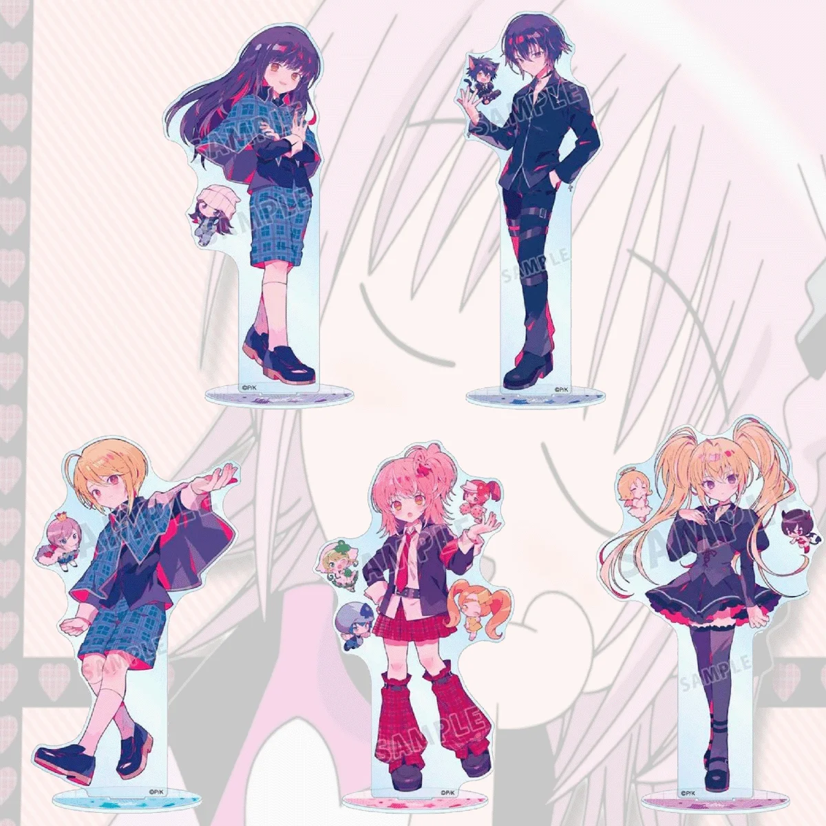 

Anime Shugo Chara! Acrylic Stand, Keychain 15cm Cute Series Amu Hinamori, High Clear Decor for Desk/Room/Car, Valentine's Gift