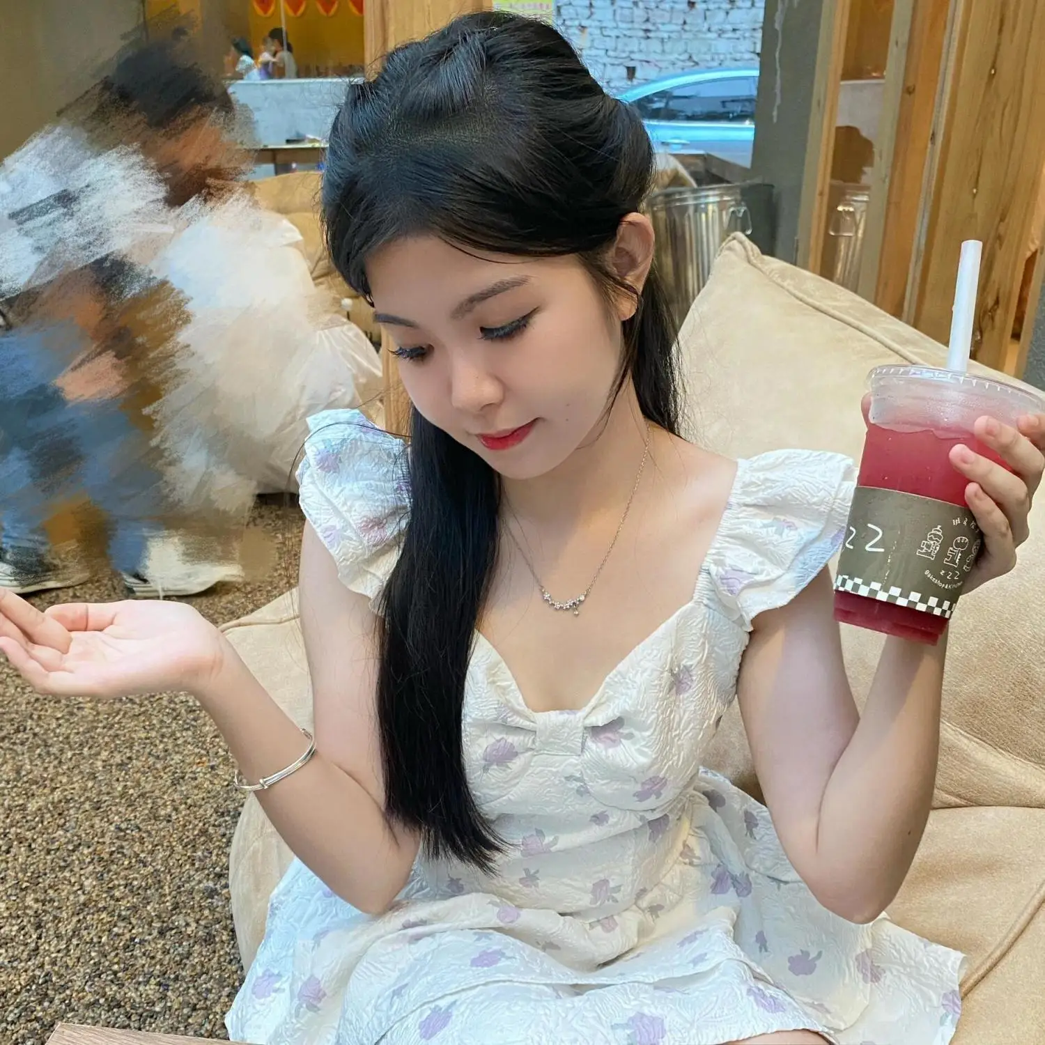 فساتين نسائية بأكمام قصيرة Dames ربيع ساتان برباط علوي ربطة عنق على شكل قلب خط عنق متدرج أشرطة مجمعة حسية أنيقة #3