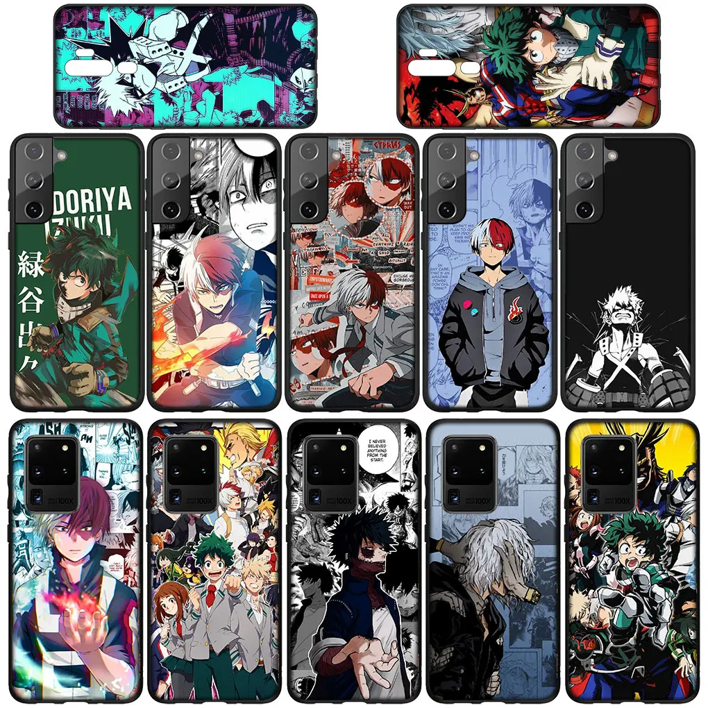 Cover for Samsung Galaxy A10 A20 A53 A30 A31 A32 A50 A51 A52 A12 A33 Phone Case My Hero Academia Shoto Todoroki BNHA Boku No