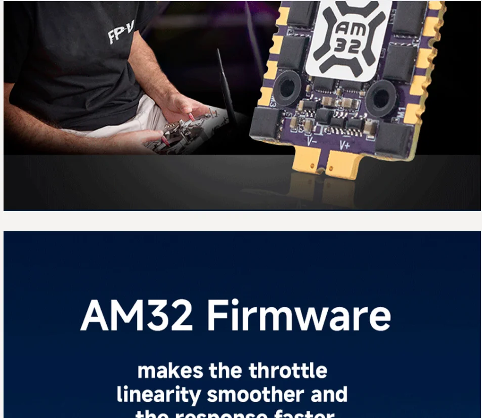 Flycolor RC 60A ESC Raptor5 G2 Mini AM32 60A ESC 3-6S Lipo 20x20mm M3 admite todos los señales digitales Dshot para Drones RC FPV