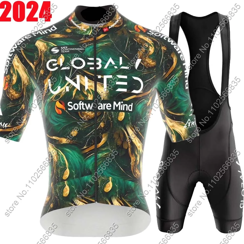 Global 6 Team 2024 Cycling Jersey Set Men New Zealand Short Clothing Road Bike Shirts Suit Bicycle Bib Shorts MTB Maillot R