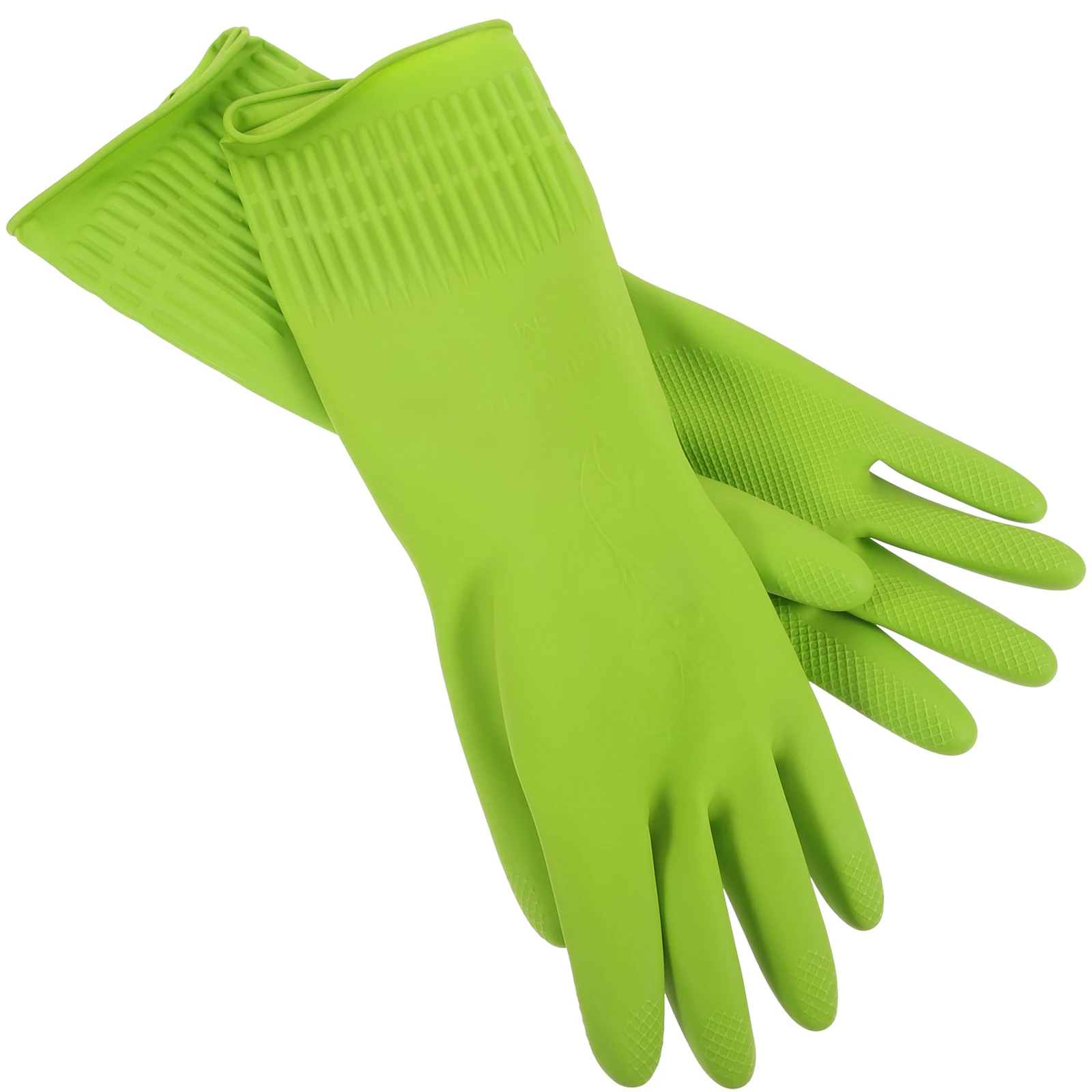 

2pc Dishwashing Gloves Cleaning Gloves for Washing Dishes Large Size Anti Slip Granular Palm Protect