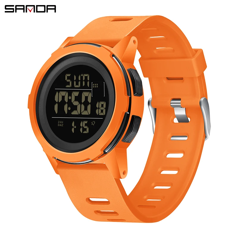 

SANDA Top Brand Men Sport Chronograph Watch Fashion Man LED Digital Waterproof Military Electron Wrist Watches relogio masculino