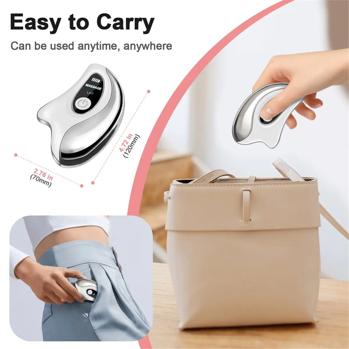 A10R Electric Face Massager Skin Scraping for Facial Lifting Tighten Care Anti Wrinkle Double Chin Remove Skincare Tool