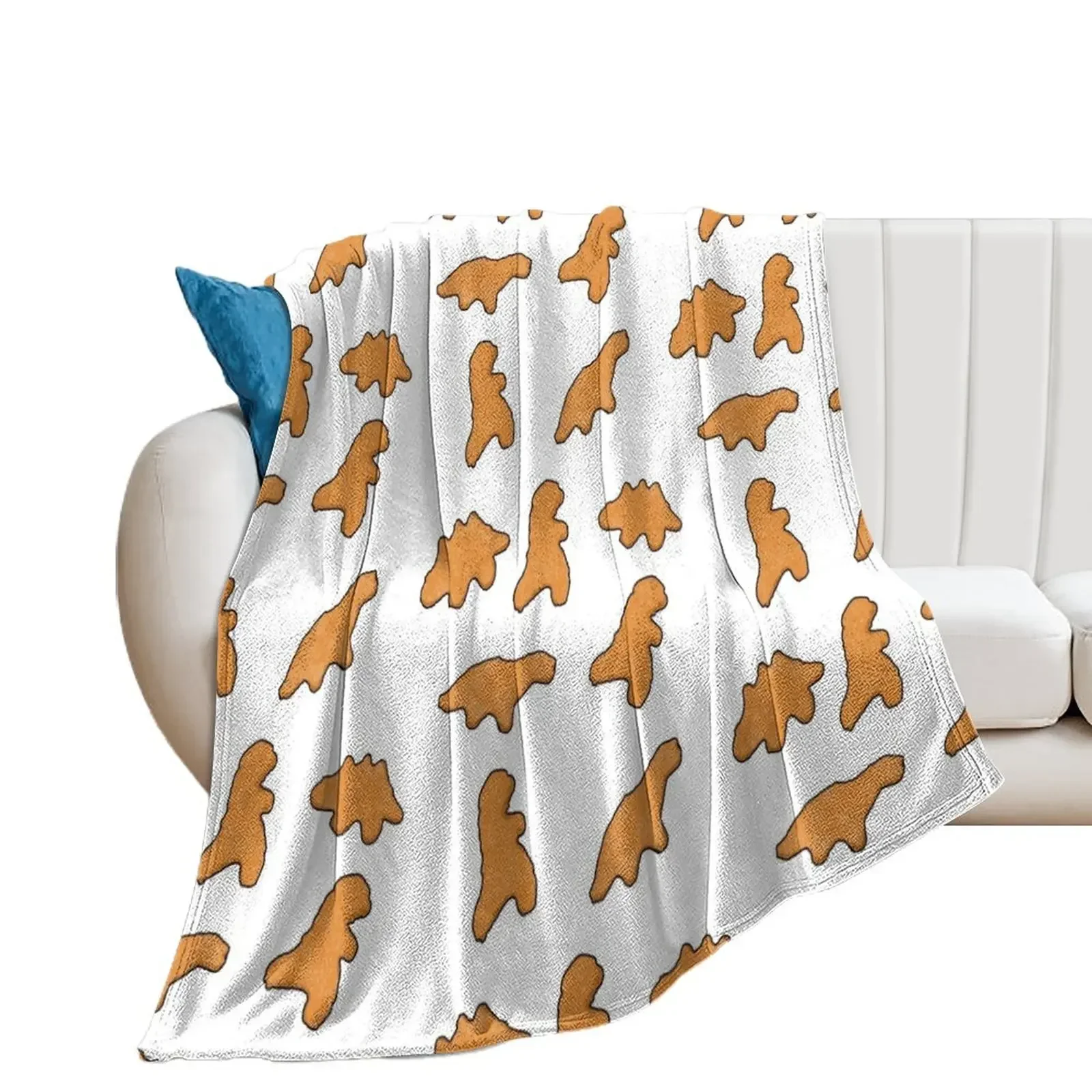 

Dino Nuggets Throw Blanket Heavy Bed Polar Blankets