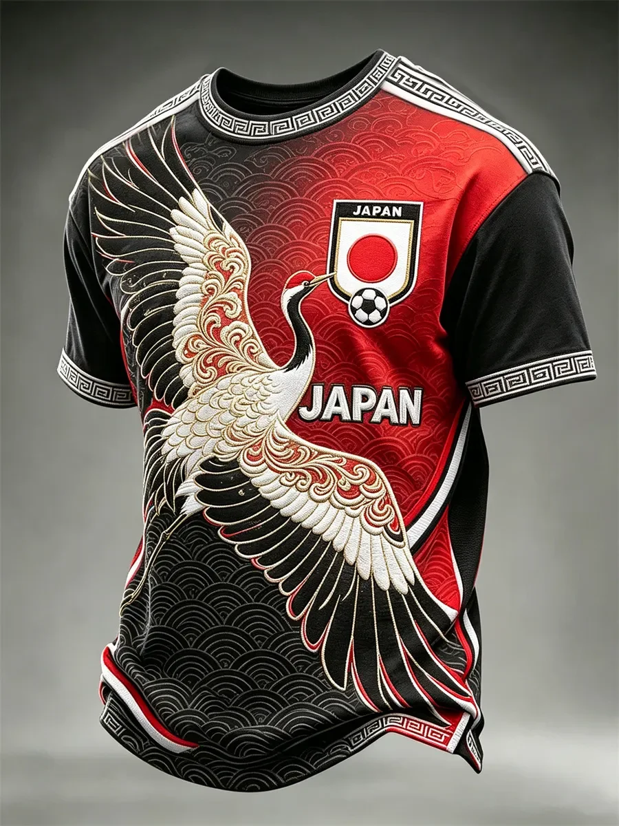 2026 Edition Japanese Fans Football Training T-Shirt - 3D Digital Printing - Comfortable and Breathable - Family Clothing