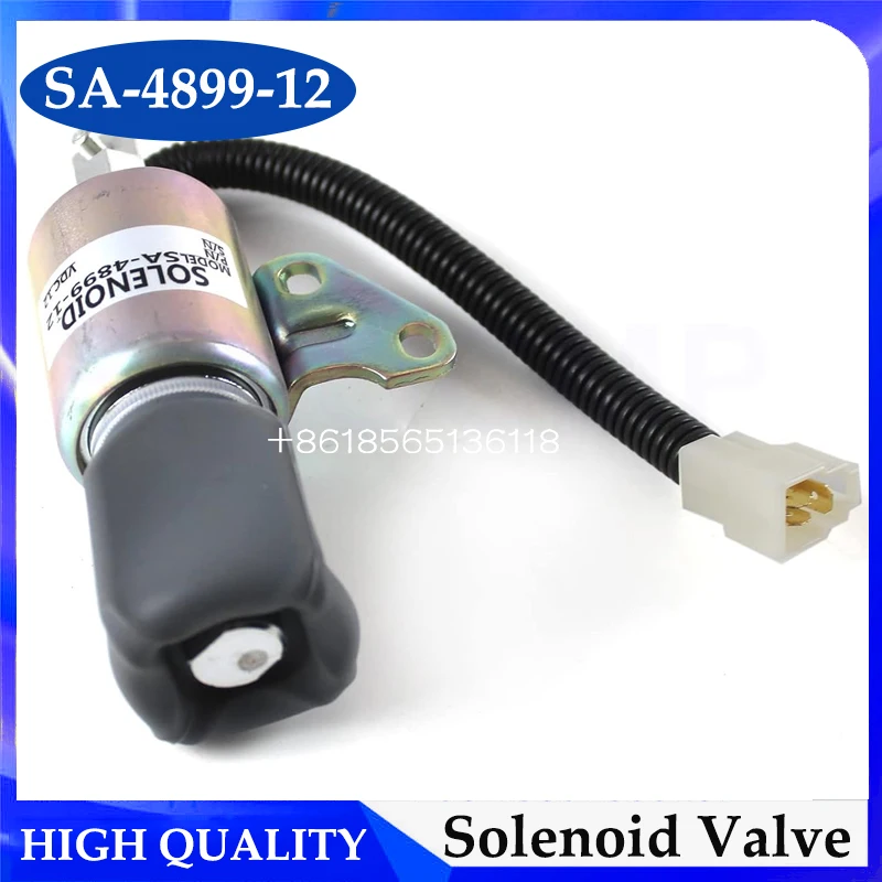 Fuel Shutoff Solenoid SA-5176-12 SA-4899-12 1756ES-12SUC5B1S5 12V for Diesel Engine D722 D902 Z482 BX102220