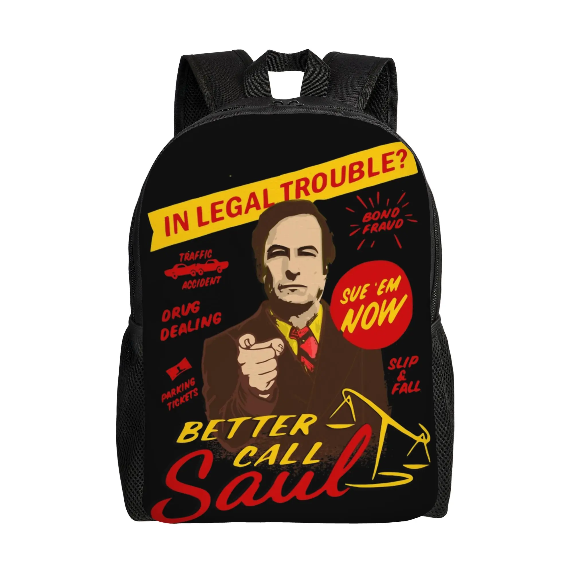 

Рюкзак Better Call Saul Breaking Bad: стильный подарок для старшеклассников, для походов и путешествий, забавный рюкзак по мотивам телешоу, унисекс, для ноутбука, сумка через плечо
