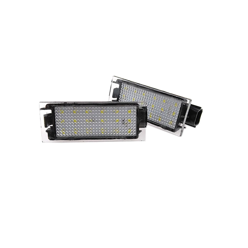 2 قطعة سيارة لوحة ترخيص مُضاء ليد ضوء لرينو كليو ميجان 3 لاغونا 2 توينغو ماستر اسبيس الرياح فيل ساتيس ترافيك تويزي اكسسوارات