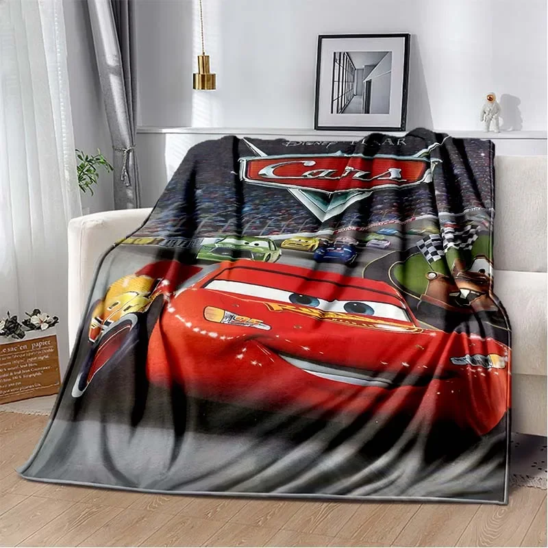 Disney Cars Lightning Mcqueen Flannel Plush Soft Fluffy Break Nap Blanket Children\'s Cover Blanket Children Gift  Anime Blanket