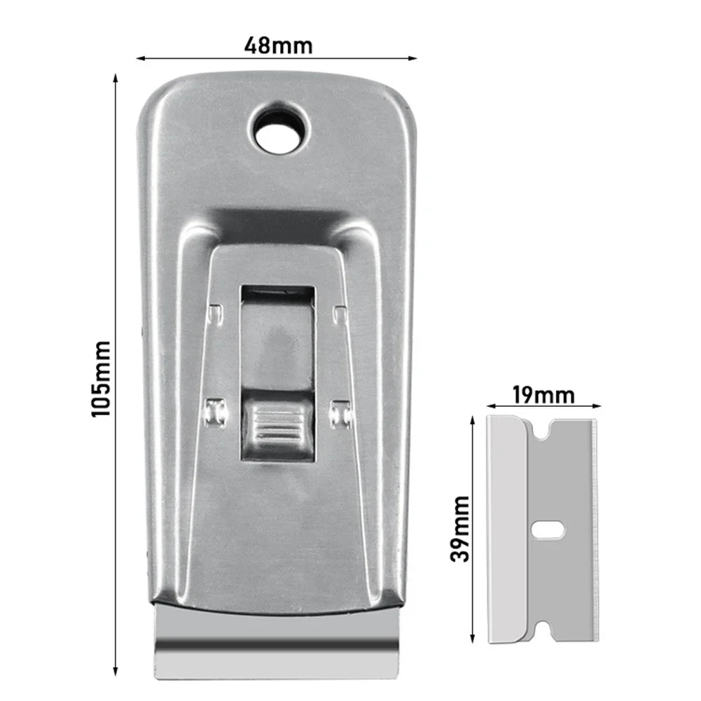 1pc Multi-Purpose Glass Cleaning Scraper With 10 Blades For Adhesive Stickers Cleaning  Cleaning Tool