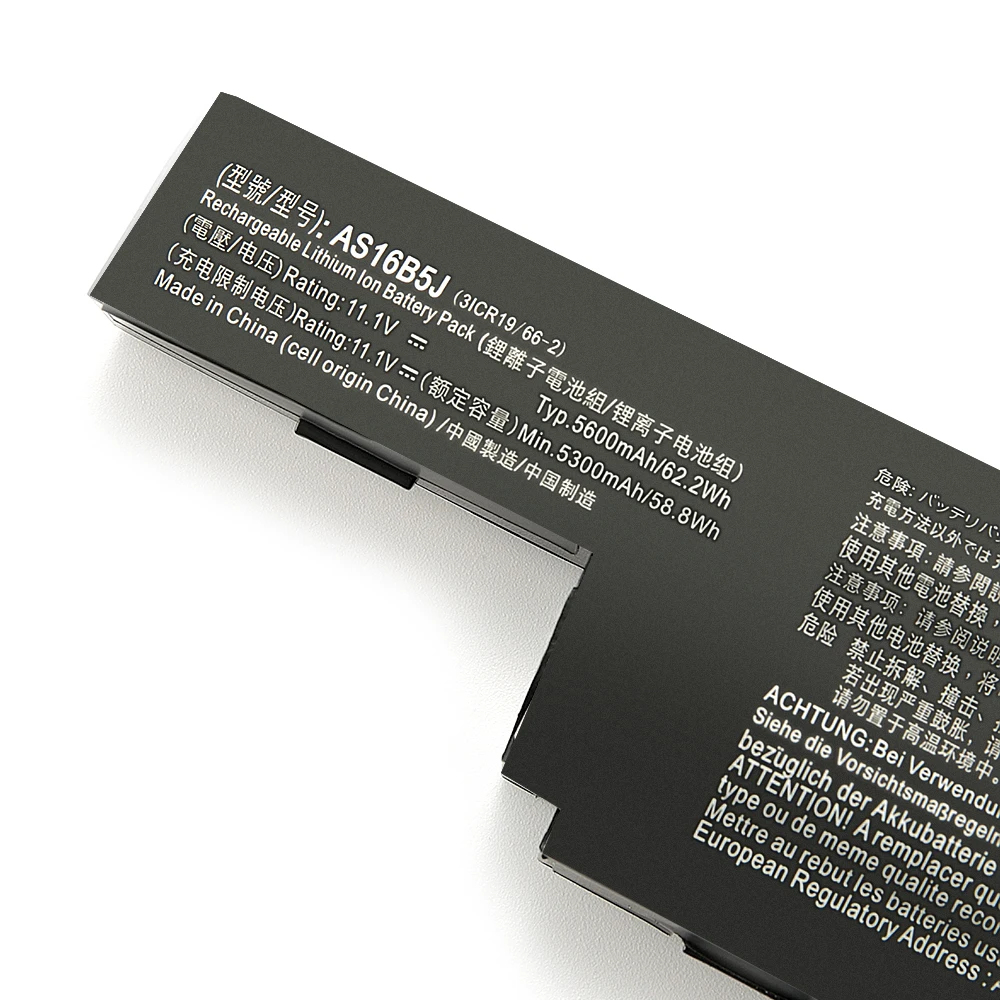 Keyuan AS16B5J AS16B8J 5300mAh Laptop F15 F5-573G E15 E5-575G Battery for Acer Aspire  E5-575G-57D4 E5-575G-5341 E5-575G-549D