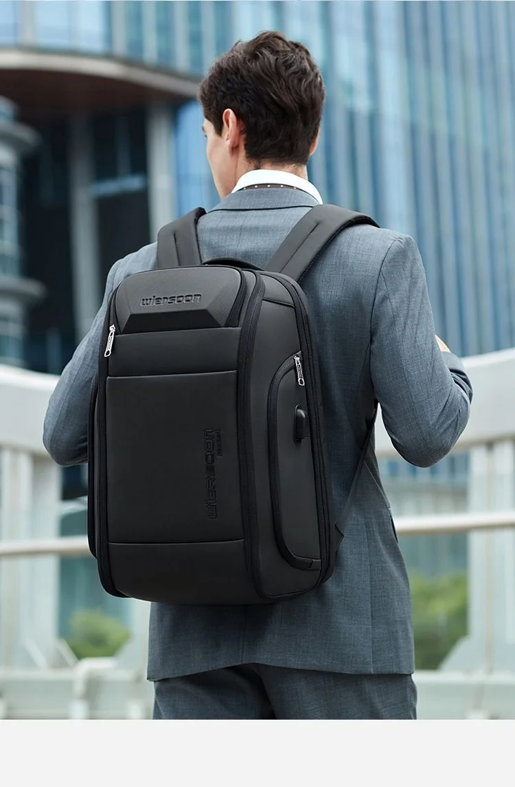 35-l-Business-Rucksack für Herren, wasserdichter Rucksack, große Kapazität, Geschäftsreise, multifunktionale Passwort-Anti-Diebstahl-Laptoptasche – Detail 6