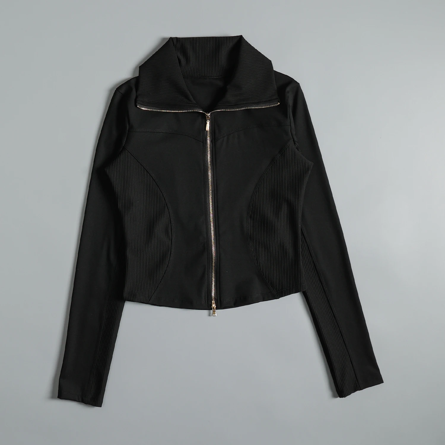 Casaco esportivo feminino outono e inverno fino curto pilates treinamento roupas de fitness moda yoga manhã jogging