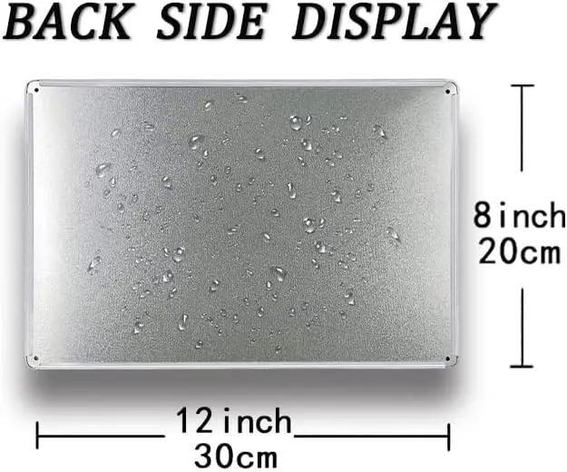 جرانت الله لي الصفاء تين تسجيل خمر علامات معدنية الصلاة الصفاء غرفة الصلاة جدار ديكور 8x12 بوصة #2