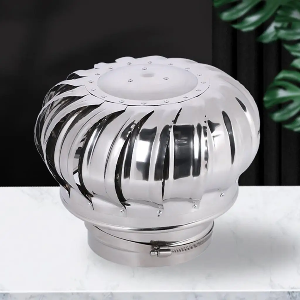 Professional Roof Exhaust Hood 201 Stainless Steel Air Vent Cap for Home Factory Attic Commercial Buildings