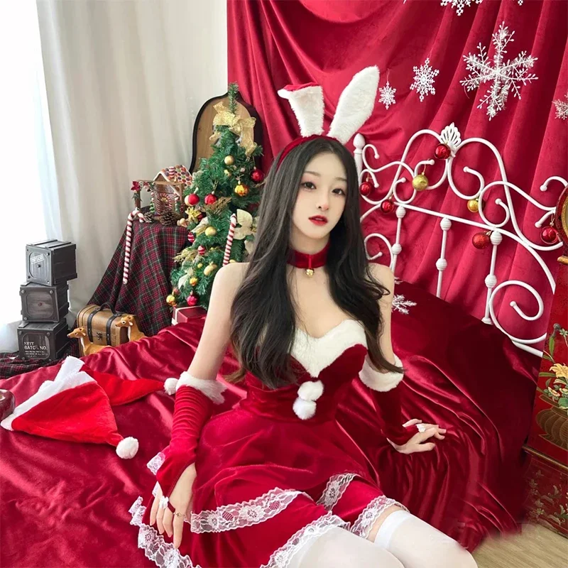 Cosplay Halloween Sexy Cape Queen Cape Christmas Dress Dress Red Cape Christmas Bunny