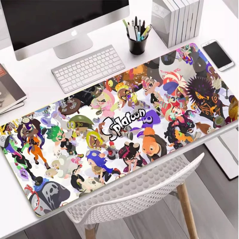 Game SplatoonS 3 Mouse Pad 800x300mm Large Keyboard Laptop Table Pad Gamer Desktop Mousepad Cosplay Doujin Gifts Customizable