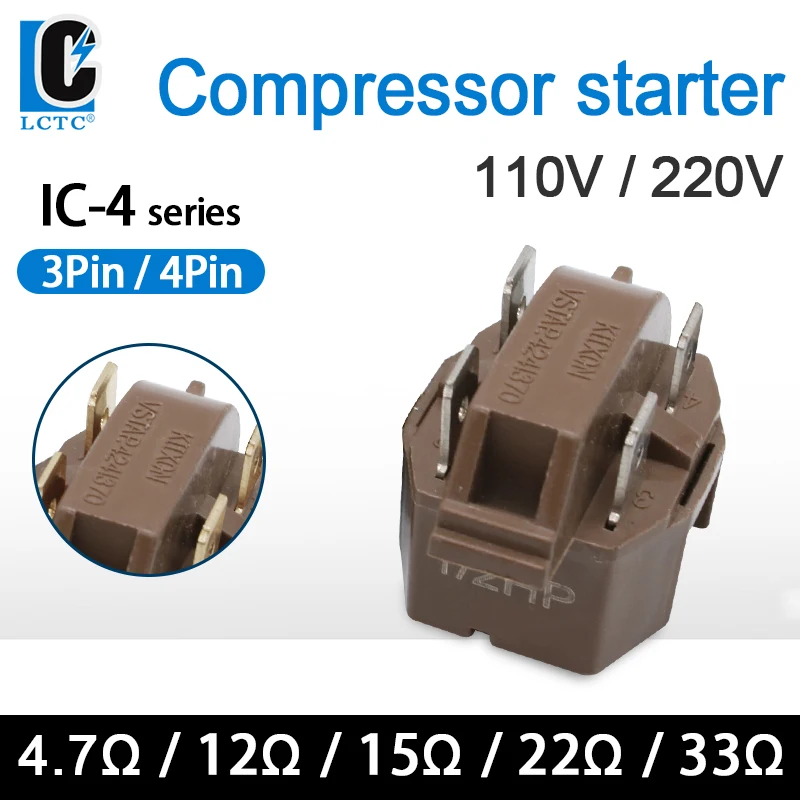 Ptc 110 Pins Start relais Kühlschrank Gefrier schrank Kompressor 220V 4.7 V/12//33Ohm