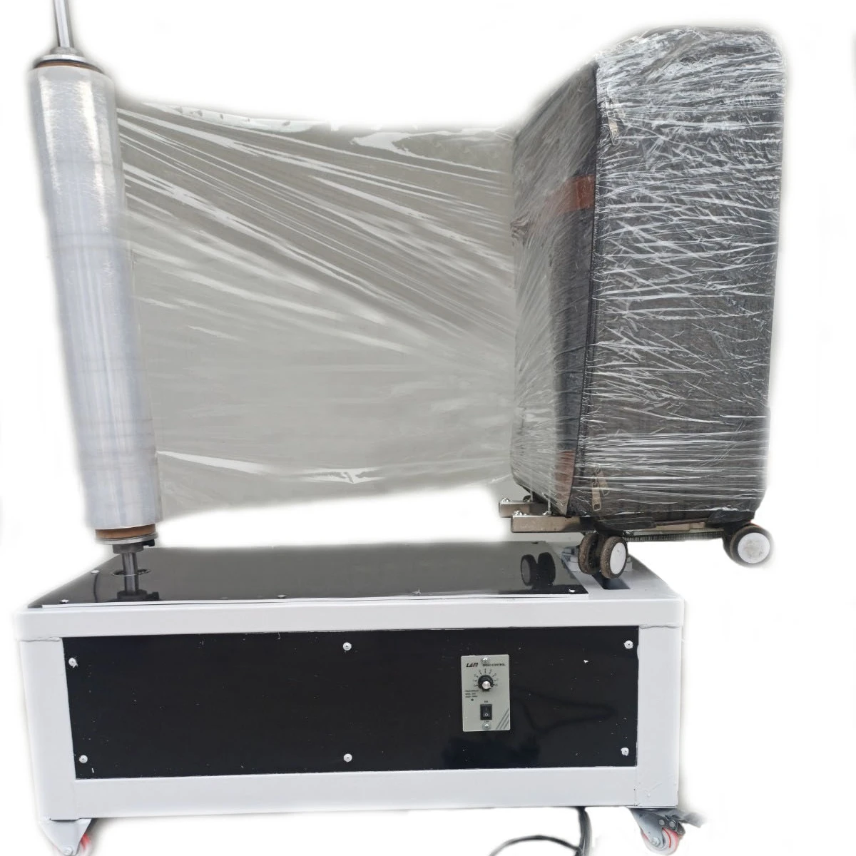 Turntable Plastic Carton Box Shrink Stretch Film Pallet/airport  Luggage Wrapping Machine Automatic