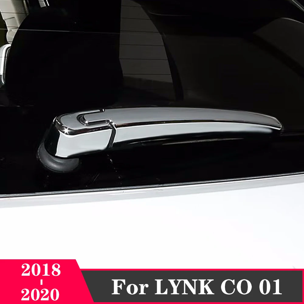 

For LYNK CO 01 2018 2019 2020 ABS Chrome Car Rear Window Windshield Wiper Arm Blade Sticker Cover Trim Accessories