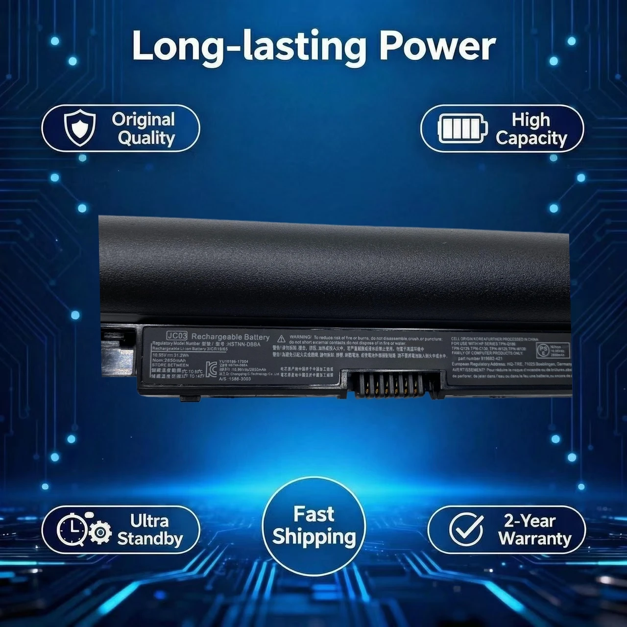 New Original JC03 Laptop Battery For HP Pavilion 17z 17-BS038CL 15-bs013dx 17-ak061nr HSTNN-DB8E HSTNN-LB7V 919700-850 TPN-Q187