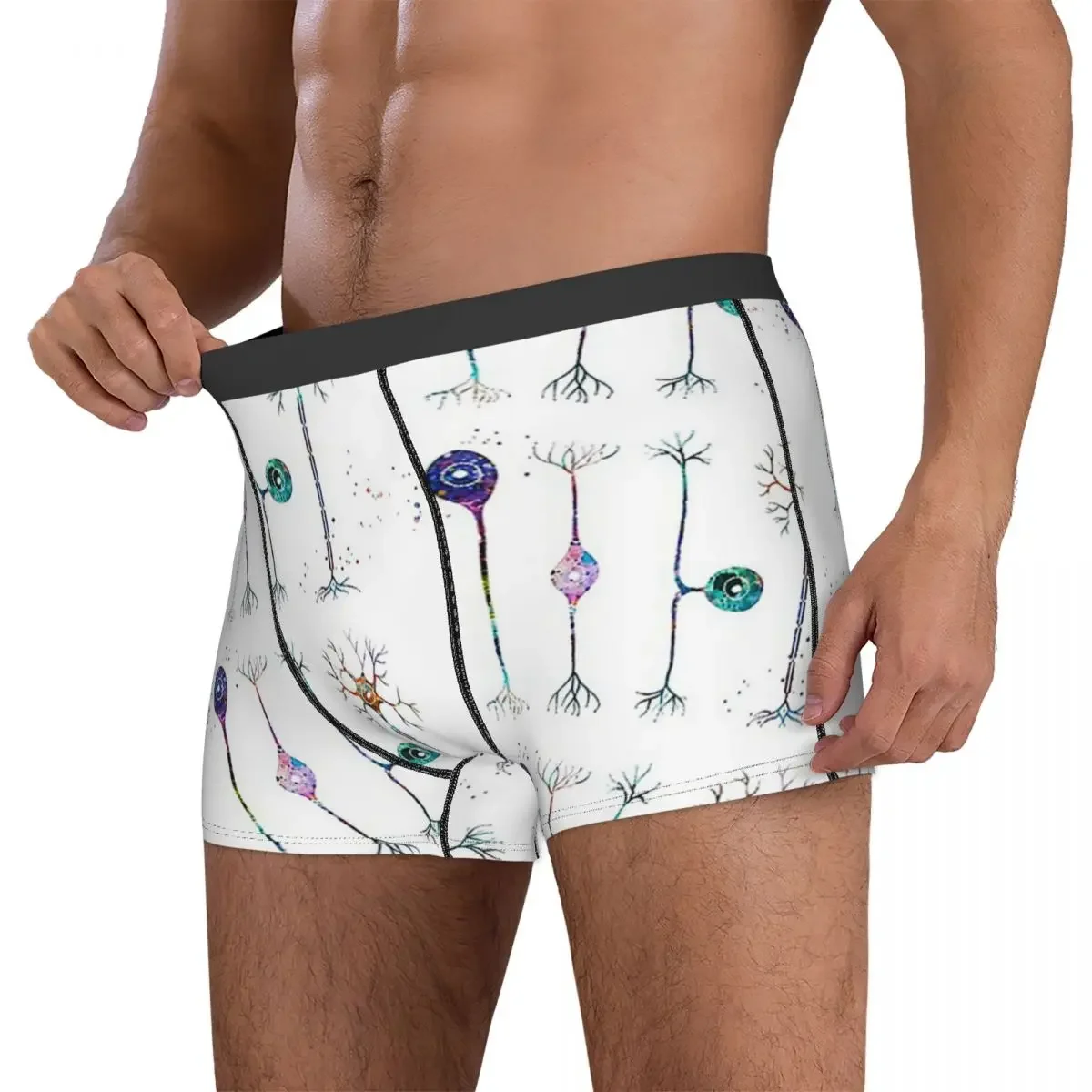 Boxer Onderbroek Shorts Vier Soorten Neuronen Slipje Mannen Comfortabel Ondergoed Voor Homme Man Boyfriend Cadeau