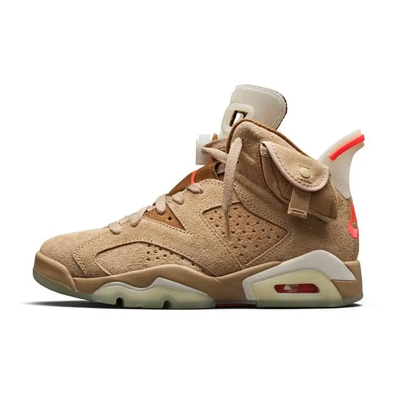 Nike Air Jordan Travis Scott X Air Jordan 6 Retro 'British Khaki' Sneakers shoes DH0690-200