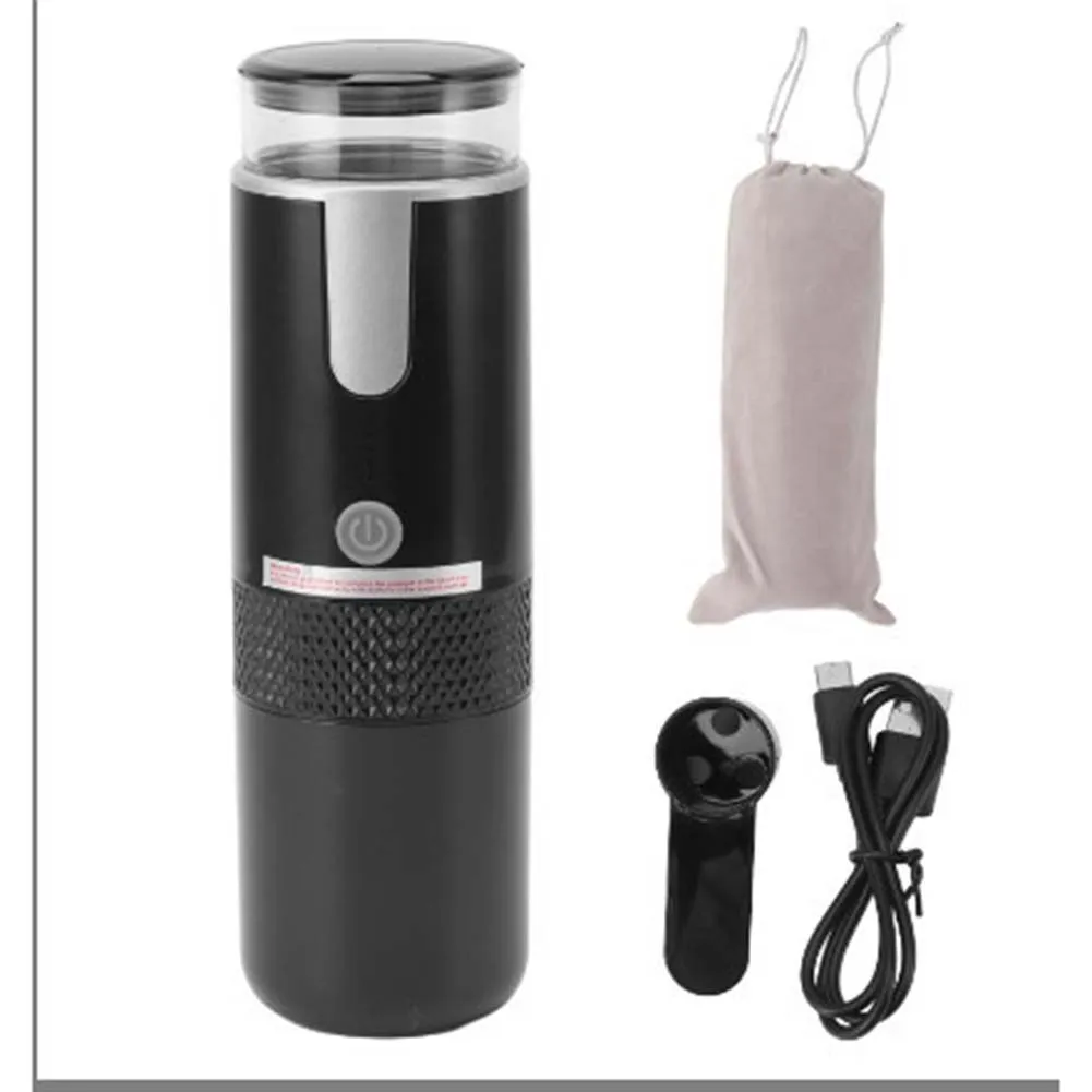 USB Electric Coffee Maker Portable Grinder Mill Espresso Cup Device Drip 24.5*7.5cm Wireless 1200mAh Rechargeable Battery