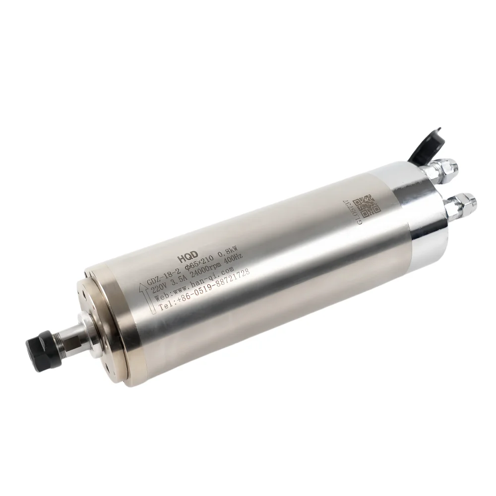 GDZ-18-2 800W Water Cooling CNC Spindle High Power Machine Tool Motor Boring New Condition Core Components Bearing 24000rpm