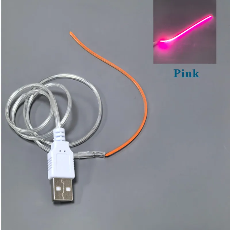 LED-gloeidraad Flexibel DC 5V USB LED 360 ° lichtgevende buigbare creatieve Edison Gloeilamp Onderdelen Diode DIY voor cadeau nachtlampje 1pcs