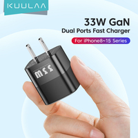 KUULAA USB C Charger 33W GaN Type C PD Fast Charging For iPhone 14 13 12 11 Pro Max XS 8 Plus For iPad Pro Air iPad Mini 2021