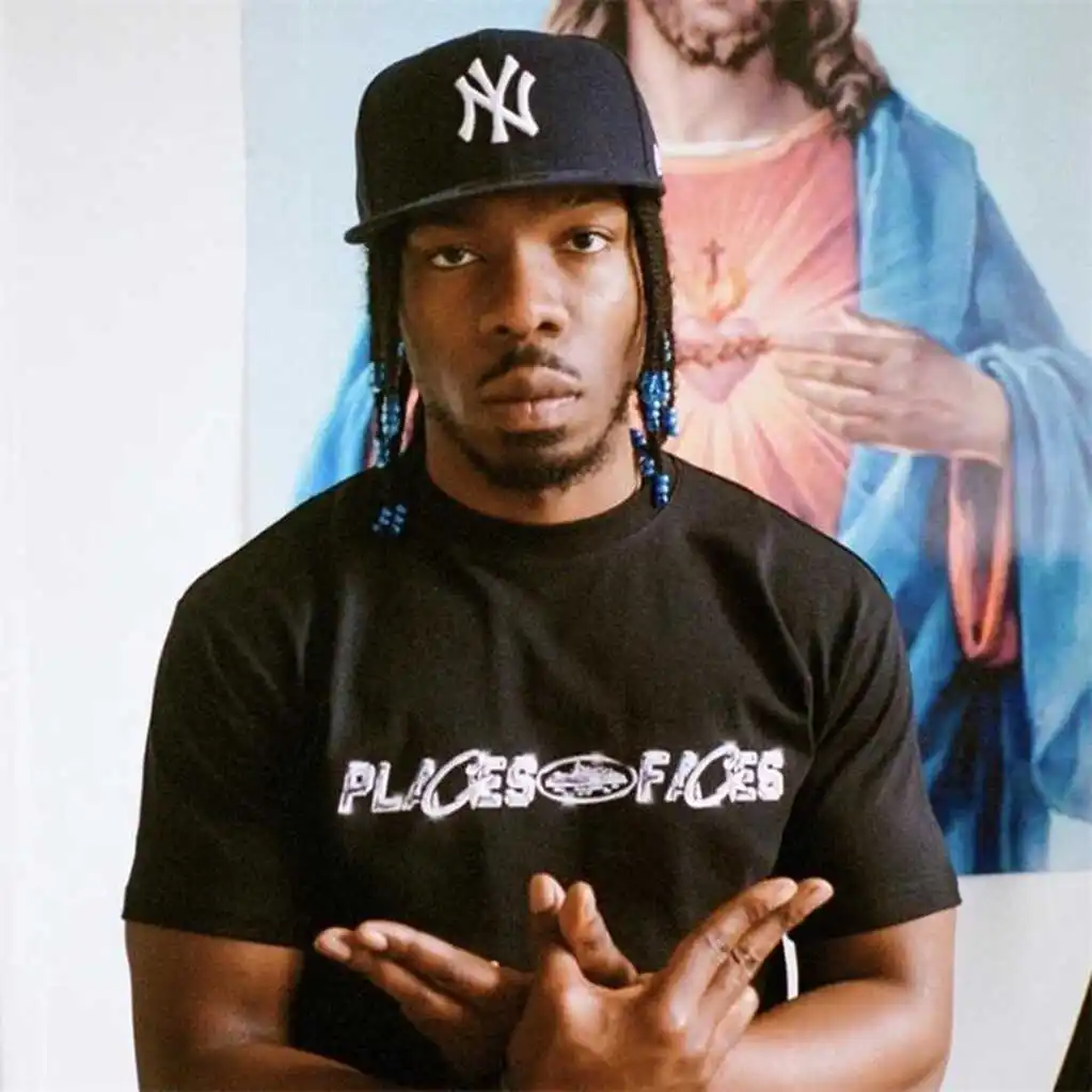 

ex Retro American Cotton ort Sve T-irt Casual Loose Alraz Island Trendy Couple Matching Breathable Summer Wear