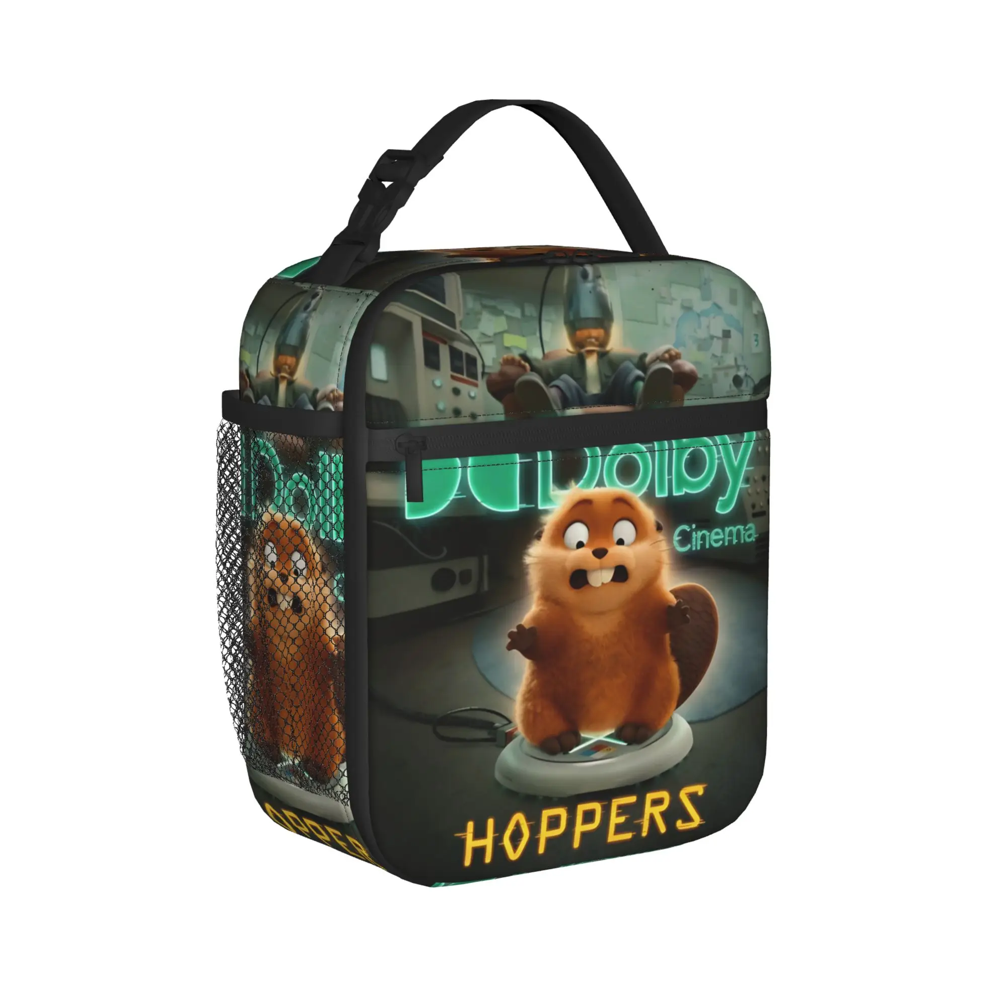 

Мультяшные термосумки-хопперы для обедов, многоразовые, для еды, портативные ланч-боксы, сумки-тоуты, бенто-пакеты для офиса