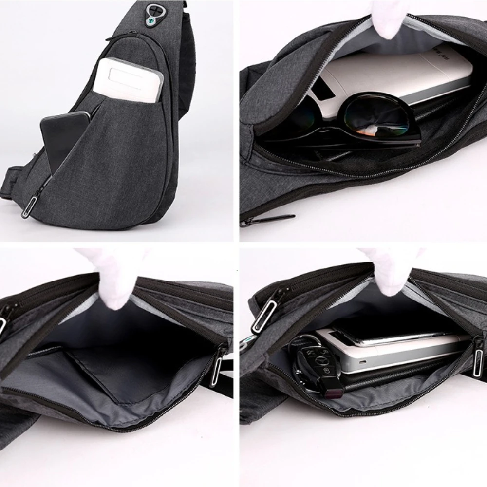 

Sling Bag - Anti-theft Crossbody Shoulder Bag for Men and Women Sling Chest Crossbody Bag for Travel, Sport, Work Casual Daypack