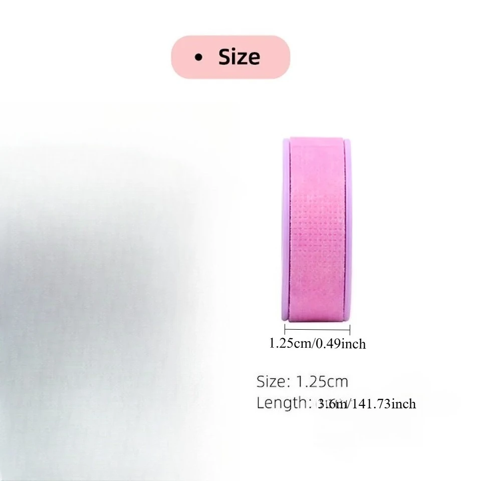 3pcs Non-woven Silicone Gel Eyelash Tape Breathable Sensitive Resistant Microporous Eyelash Extension Color Tape Sticker Makeup