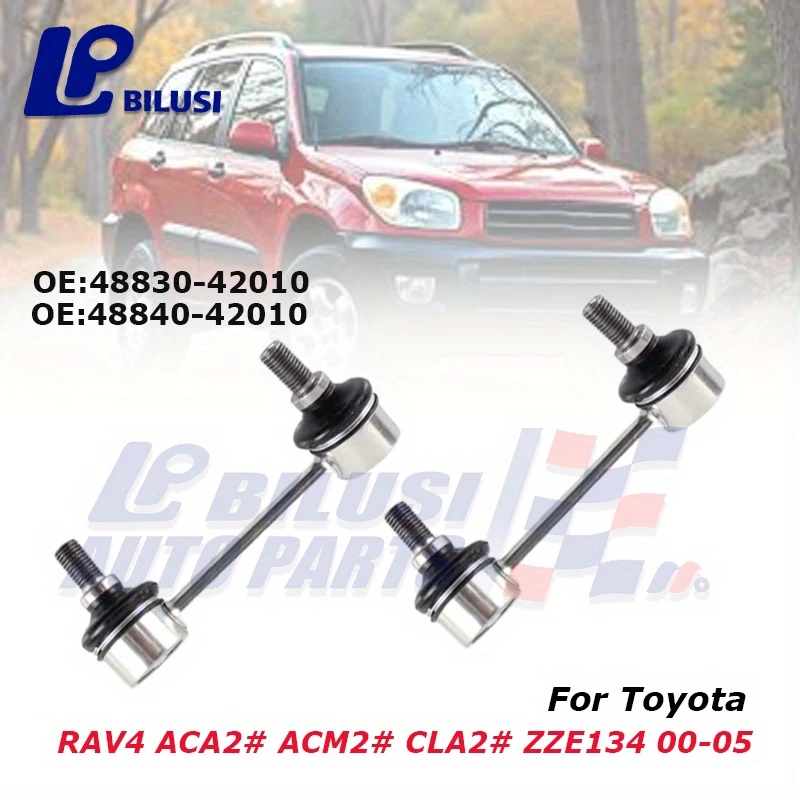 

Bilusi OE:48830-42010 48840-42010 Rear Left And Right Stabilizer Links for Toyota RAV4 ACA2# ACM2# CLA2# ZZE134 2000-2005