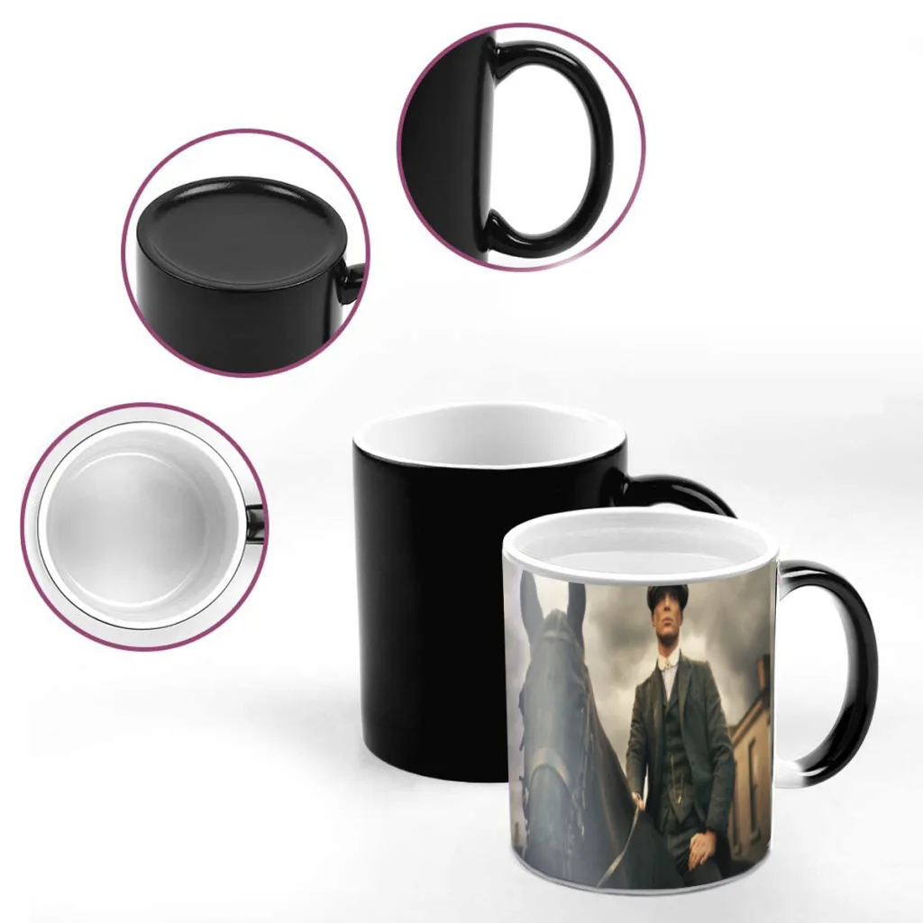 P-Peaky B-Blinders One Piece Coffee Mugs And Mug Creative Color Change Tea Cup Ceramic Milk Cups Novelty Gifts