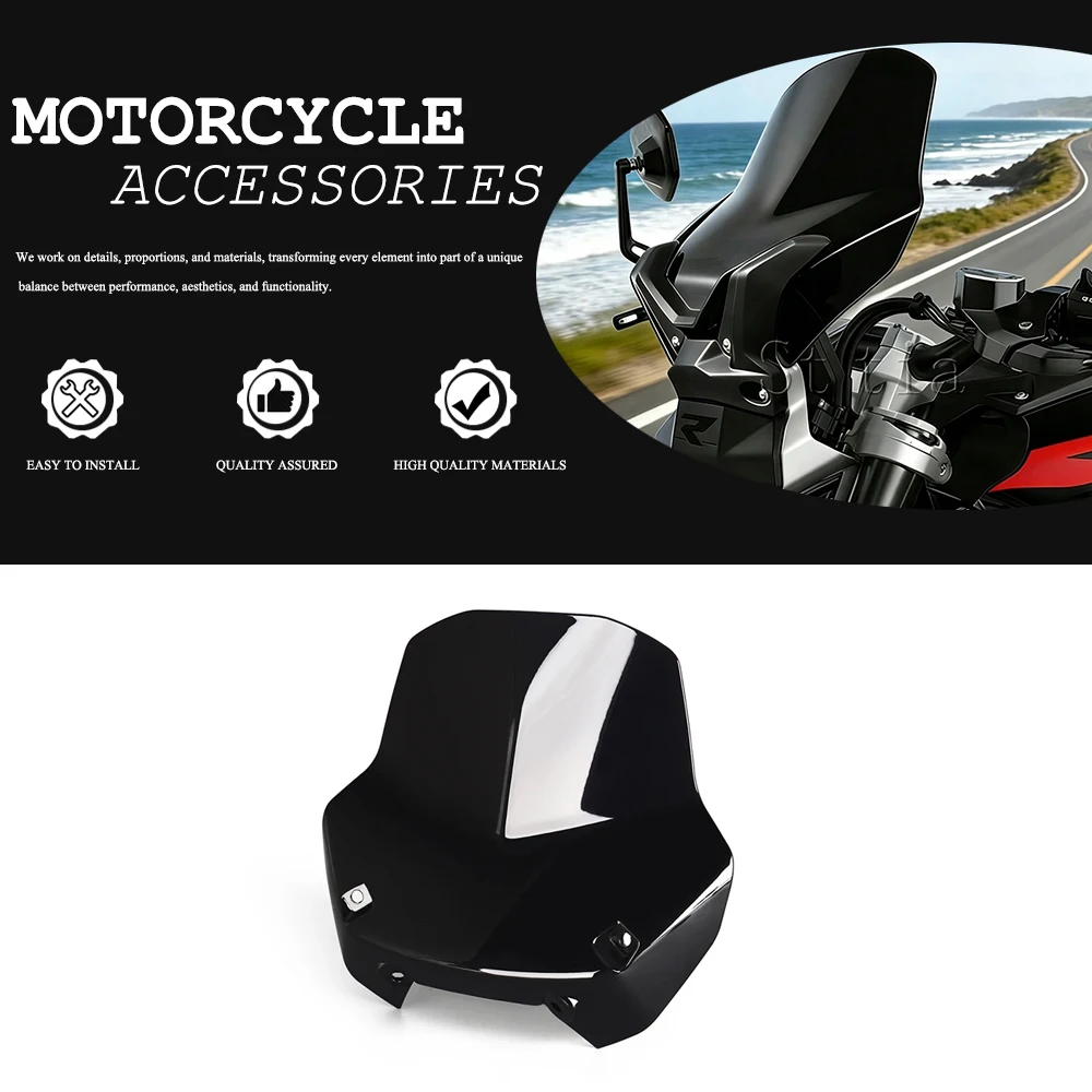 R1300R Motorcycle Front Windscreen Windshield Visor Wind Screen Shield Spoiler Deflector For BMW R1300 R R 1300 R 2025 - 2026