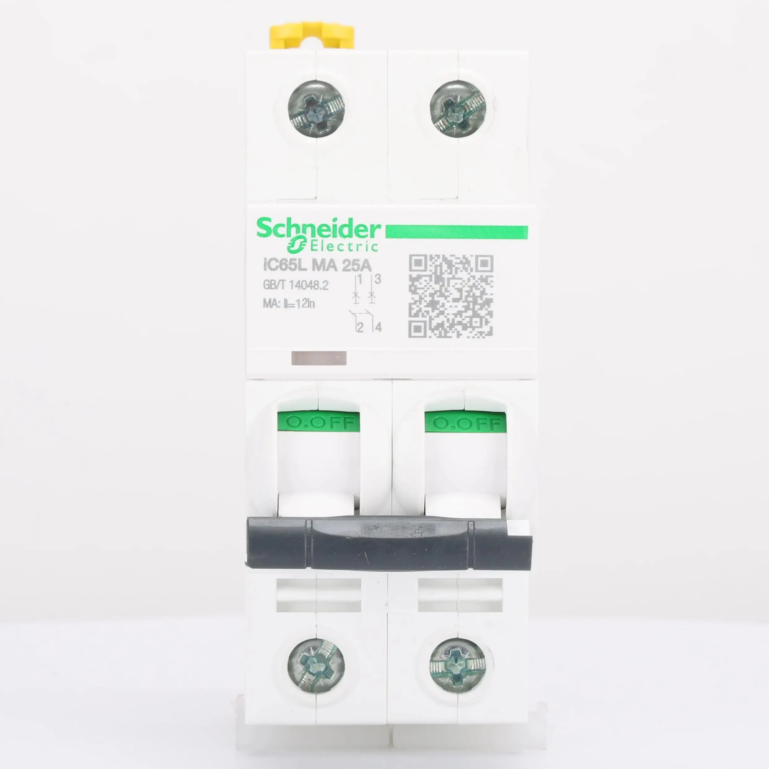 schneider-ic65l-ma-2p-25a-miniature-circuit-breaker-for-motor-protection-industrial-power-distribution-use