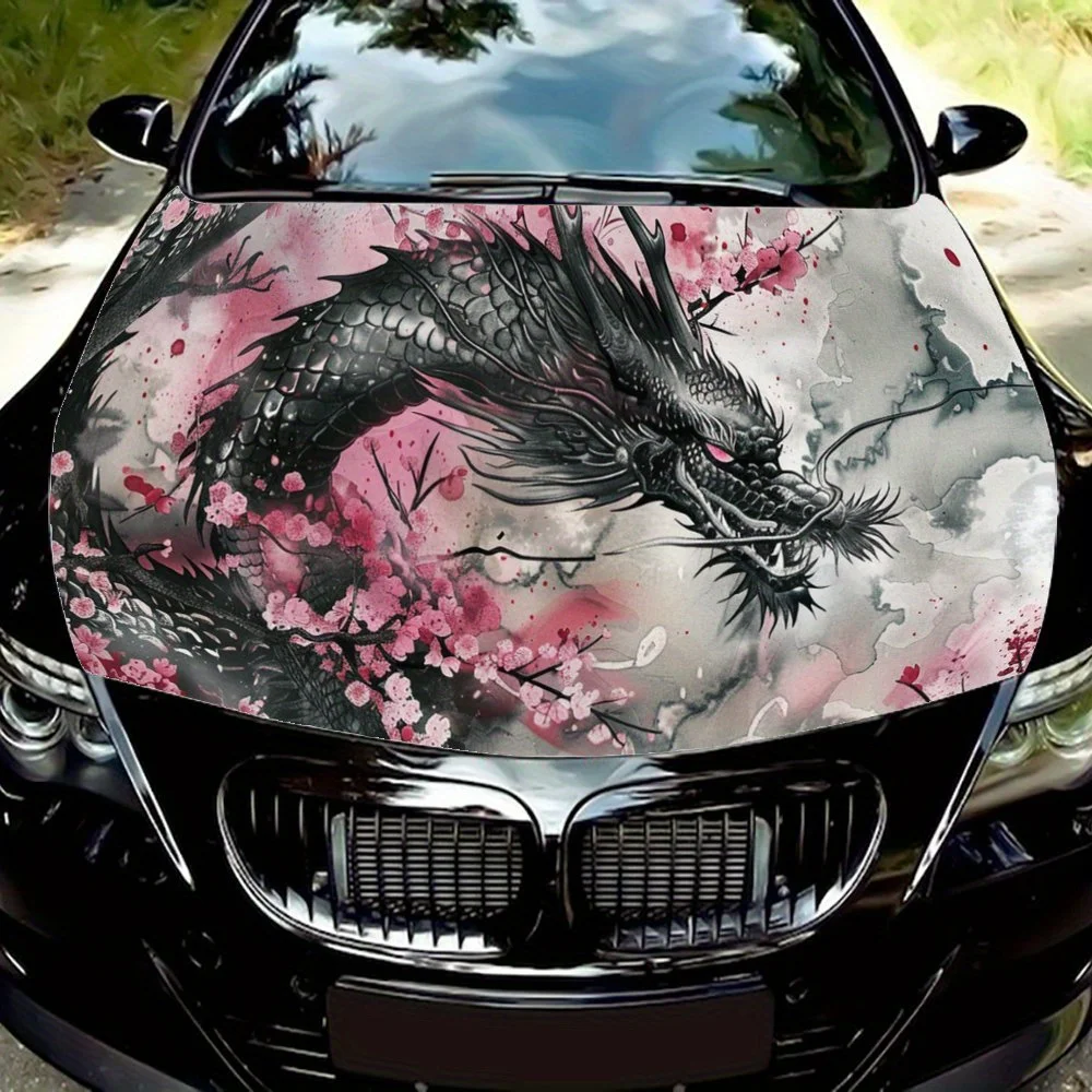 adesivo-in-vinile-colorato-per-cofano-auto-con-pittura-a-inchiostro-di-draghi-neri-in-volo-e-fiori-di-pruno-rosa-grafica-per-camion-accessori-auto
